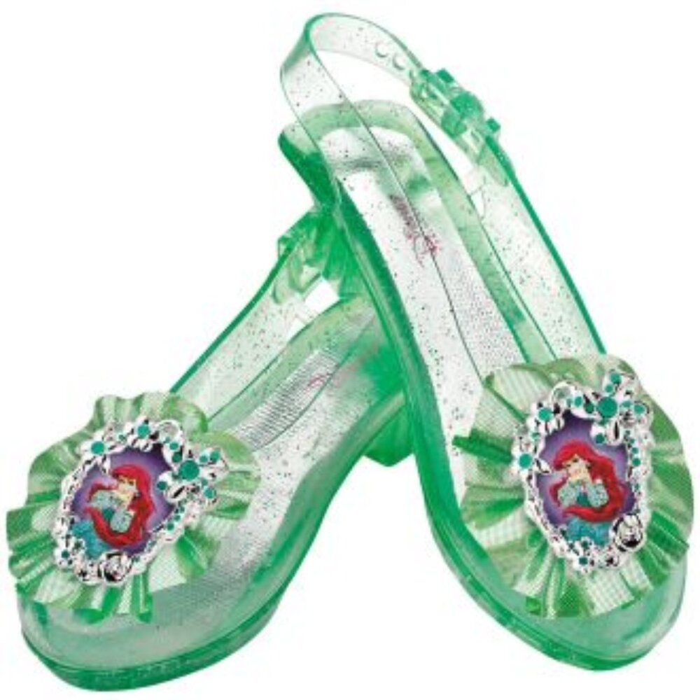 The Little Mermaid Ariel Glitter Shoes (Adjustable size up to 11-12)